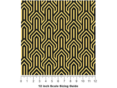 Claw Machine Art Deco Vinyl Film Pattern Size 12 inch Scale~Rwraps Claw Machine Art Deco Sizing Chart~2
