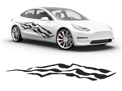 3M Black Claw Marks Body Graphic~Full Side Auto Decal Kit~0
