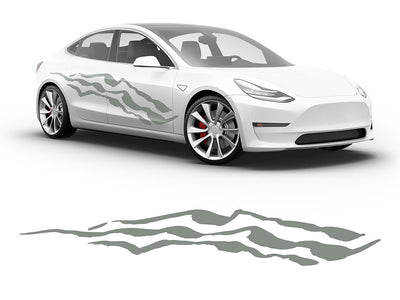 3M Light Gray Claw Marks Body Graphic~Full Side Auto Decal Kit~0