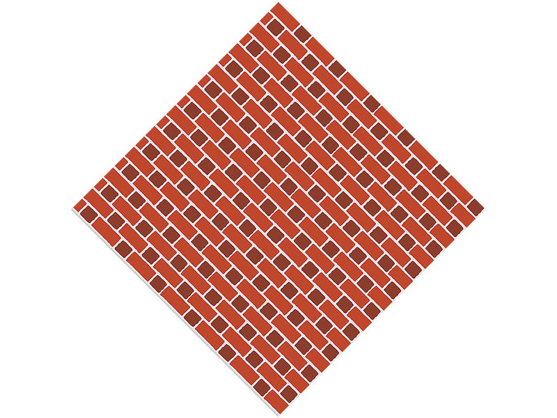 Clay Orange Brick Vinyl Wrap Pattern