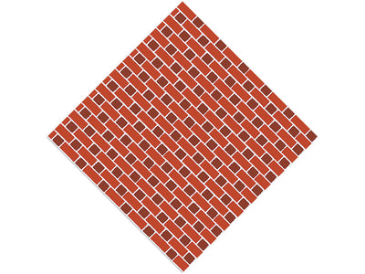 Clay Orange Brick Vinyl Wrap Pattern