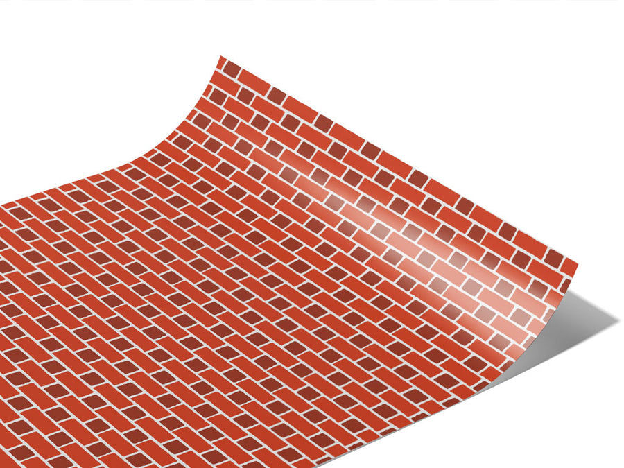 Clay Orange Brick Vinyl Wraps~Rwraps Series 914 Digitally Printed Vinyl Wrap~1