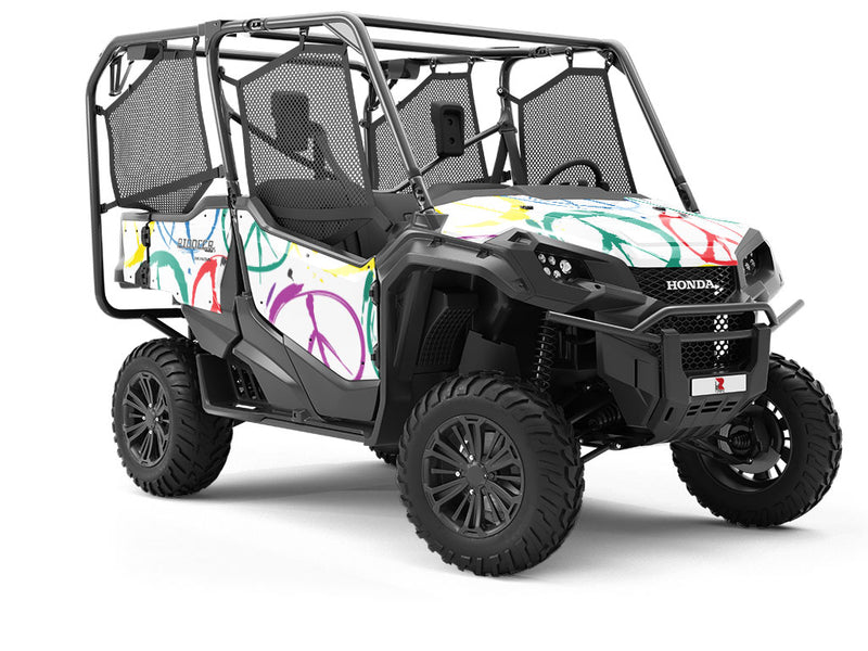 Clean Peace Graffiti Utility Vehicle Vinyl Wrap