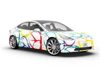Clean Peace Graffiti Vehicle Vinyl Wrap