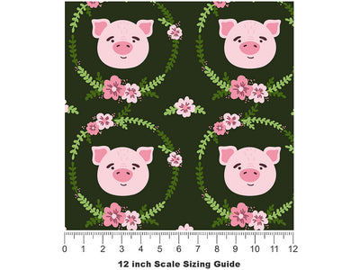 Clean Up Animal Vinyl Film Pattern Size 12 inch Scale~Rwraps Clean Up Animal Sizing Chart~2