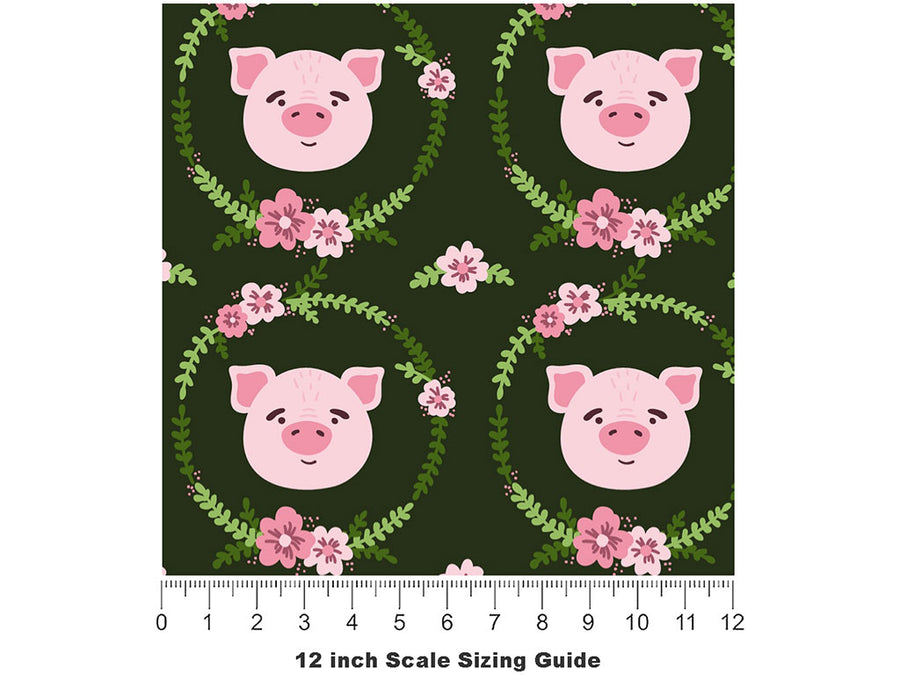Clean Up Animal Vinyl Film Pattern Size 12 inch Scale~Rwraps Clean Up Animal Sizing Chart~2