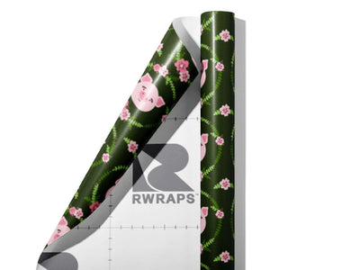 Clean Up Animal Wrap Film Sheets~Rwraps Series 914 Clean Up Animal Scrolled Sheet~3