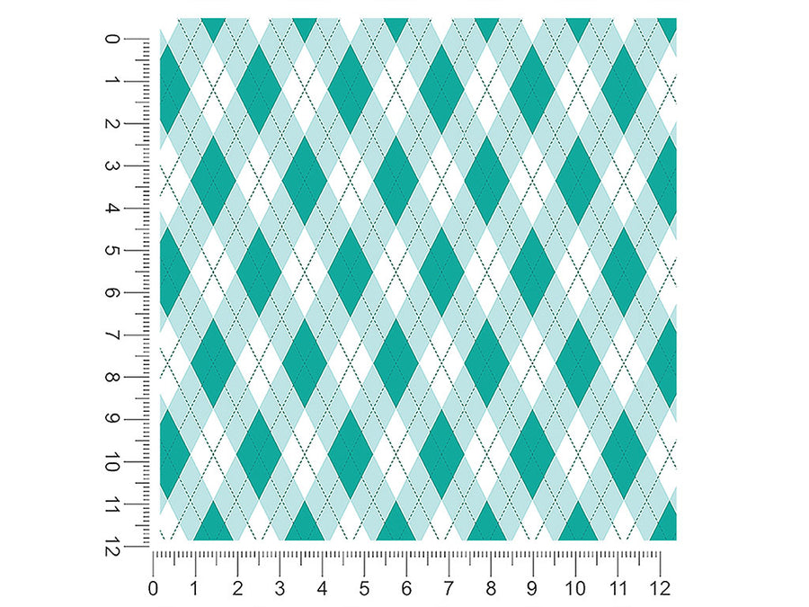 clear ocean argyle 1ft x 1ft Craft Sheets