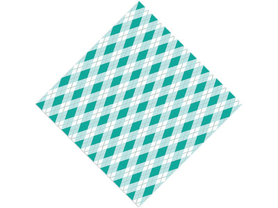 Clear Ocean Argyle Vinyl Wrap Pattern