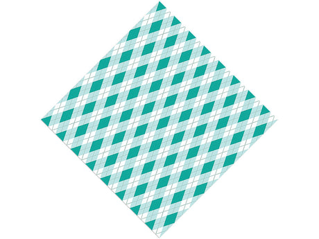 Clear Ocean Argyle Vinyl Wrap Pattern