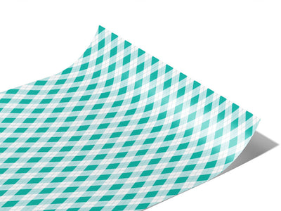 Clear Ocean Argyle Vinyl Wraps~Rwraps Series 914 Digitally Printed Vinyl Wrap~0