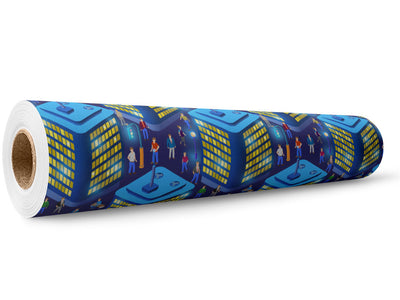 Clear the Streets Cityscape Wrap Film Wholesale Roll~Rwraps Series 914 Digitally Printed Vinyl Roll~5