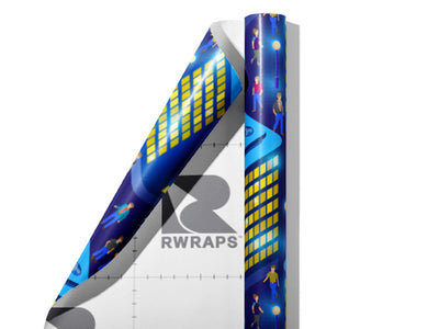 Clear the Streets Cityscape Wrap Film Sheets~Rwraps Series 914 Clear the Streets Cityscape Scrolled Sheet~4