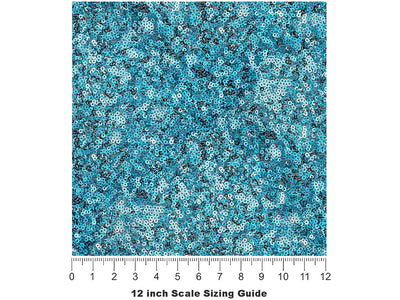 Clear Water Gemstone Vinyl Film Pattern Size 12 inch Scale~Rwraps Clear Water Gemstone Sizing Chart~2