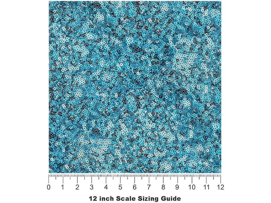 Clear Water Gemstone Vinyl Film Pattern Size 12 inch Scale~Rwraps Clear Water Gemstone Sizing Chart~2