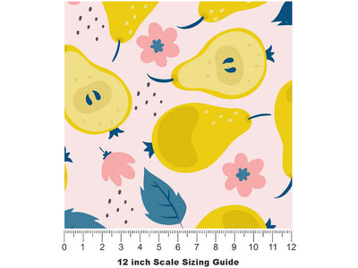 Cleveland Select Fruit Vinyl Film Pattern Size 12 inch Scale~Rwraps Cleveland Select Fruit Sizing Chart~2