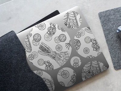 clockwork soul steampunk DIY Laptop Stickers