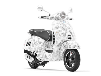 Clockwork Soul Steampunk Vespa Scooter Wrap Film
