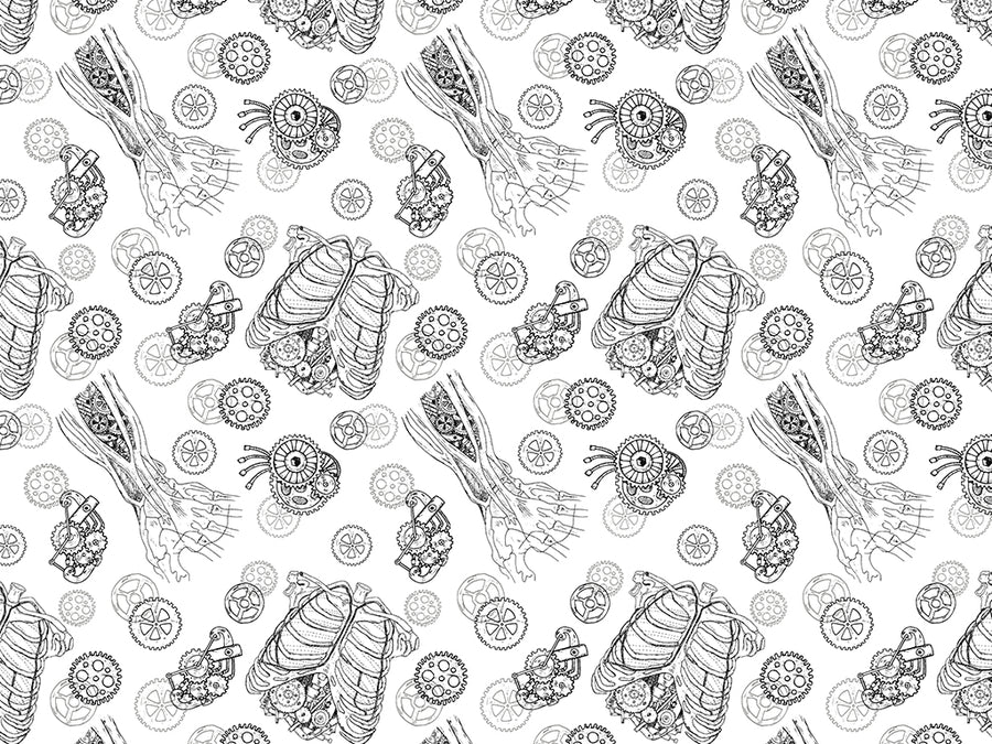 Clockwork Soul Steampunk Vinyl Wrap Pattern~Rwraps Series 914 Digitally Printed Vinyl Wrap~0