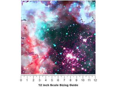 Cloud Field Science Fiction Vinyl Film Pattern Size 12 inch Scale~Rwraps Cloud Field Science Fiction Sizing Chart~2