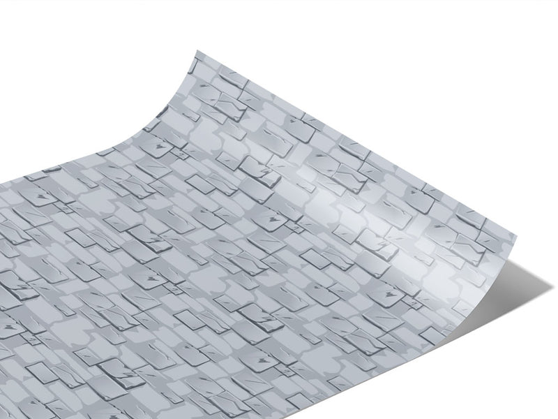 Cloud Grey Brick Vinyl Wraps~Rwraps Series 914 Digitally Printed Vinyl Wrap~1