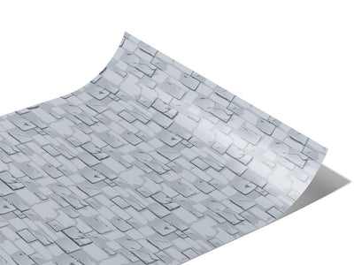 Cloud Grey Brick Vinyl Wraps~Rwraps Series 914 Digitally Printed Vinyl Wrap~1