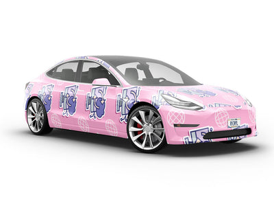 Cloud Sync Technology Vehicle Vinyl Wrap