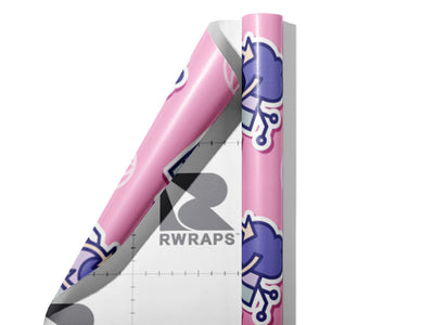 Cloud Sync Technology Wrap Film Sheets~Rwraps Series 914 Cloud Sync Technology Scrolled Sheet~4