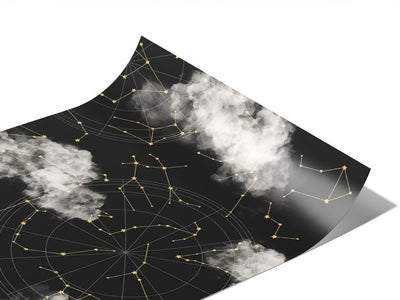 Cloudy Constellations Astrology Vinyl Wraps~Rwraps Series 914 Digitally Printed Vinyl Wrap~0