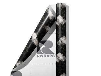 Cloudy Constellations Astrology Wrap Film Sheets~Rwraps Series 914 Cloudy Constellations Astrology Scrolled Sheet~3