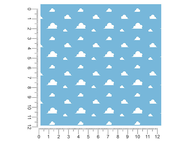 cloudy skies toy room 1ft x 1ft Craft Sheets