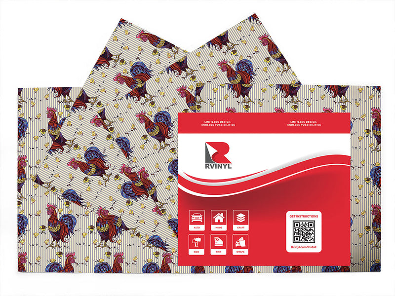 cocks walk bird Craft Vinyl Sheet Pack