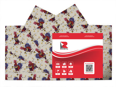 cocks walk bird Craft Vinyl Sheet Pack
