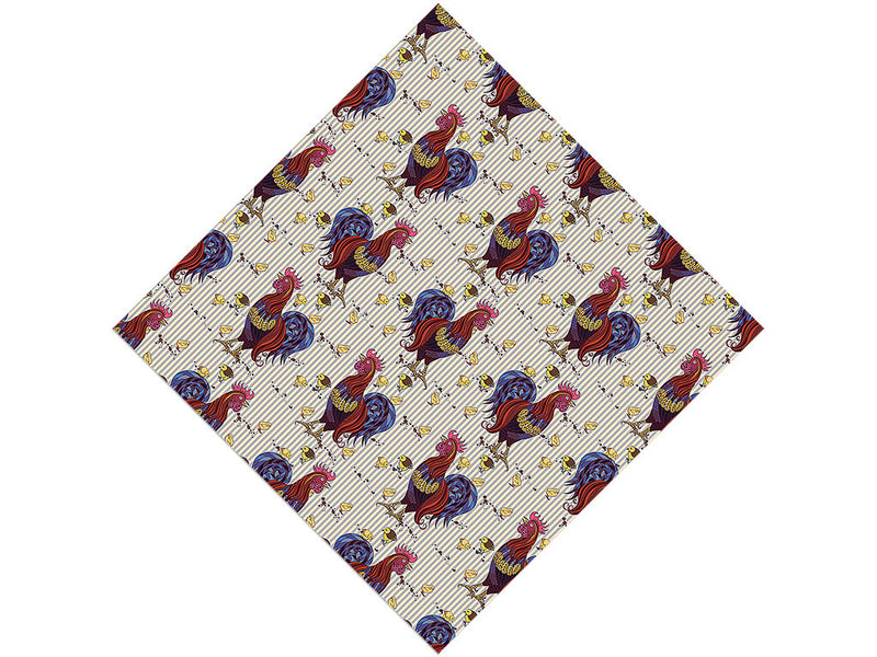 Cocks Walk Birds Vinyl Wrap Pattern