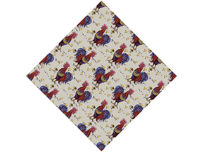 Cocks Walk Birds Vinyl Wrap Pattern