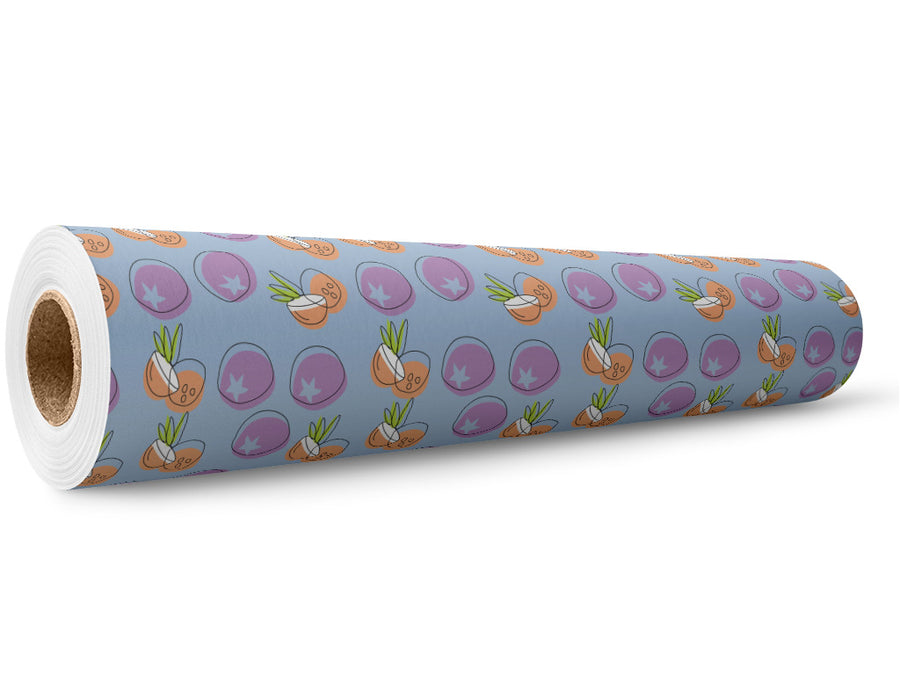 Coco De Mar Fruit Wrap Film Wholesale Roll~Rwraps Series 914 Digitally Printed Vinyl Roll~5