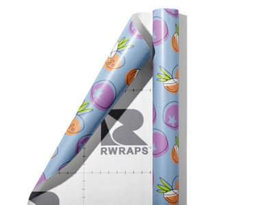 Coco De Mar Fruit Wrap Film Sheets~Rwraps Series 914 Coco De Mar Fruit Scrolled Sheet~3