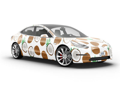 Coconut Whites Fruit Vehicle Vinyl Wrap