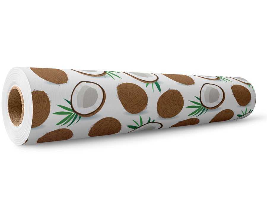 Coconut Whites Fruit Wrap Film Wholesale Roll~Rwraps Series 914 Digitally Printed Vinyl Roll~5