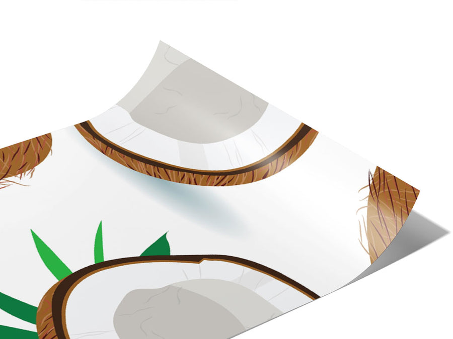 Coconut Whites Fruit Vinyl Wraps~Rwraps Series 914 Digitally Printed Vinyl Wrap~0