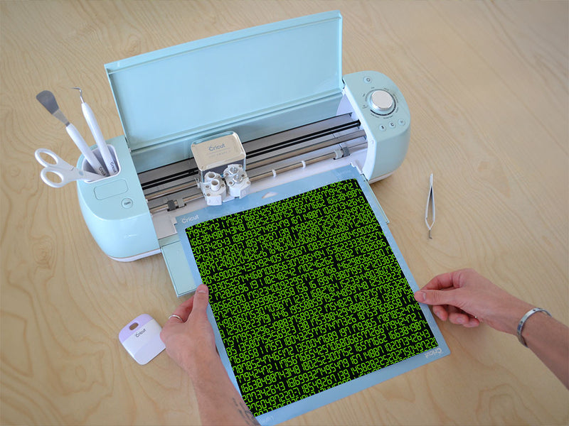 Code Monkey Technology Vinyl Film Pattern Size 12 inch Scale~Rwraps Code Monkey Technology Sizing Chart~3