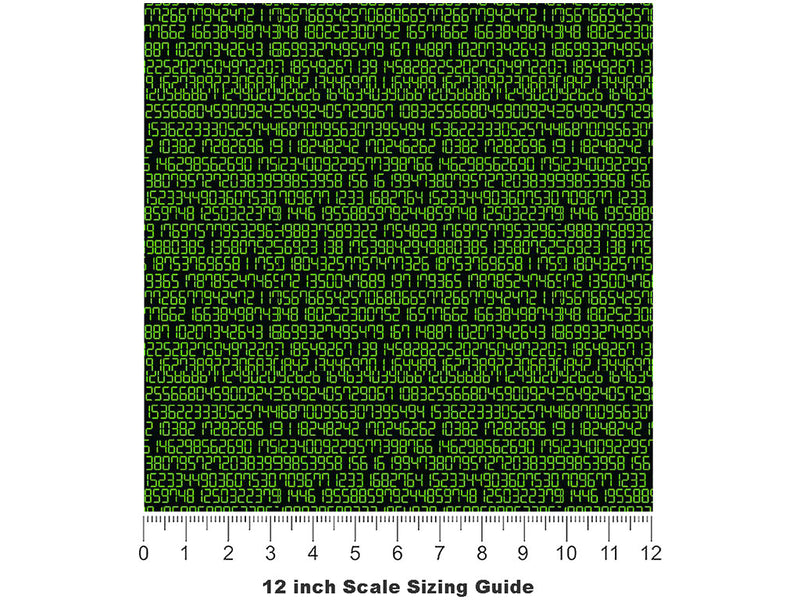 Code Monkey Technology Vinyl Film Pattern Size 12 inch Scale~Rwraps Code Monkey Technology Sizing Chart~3