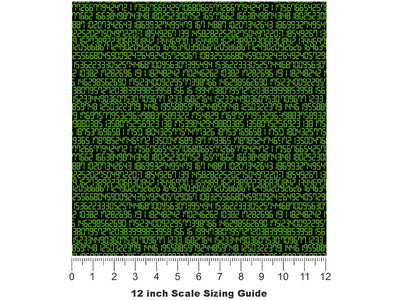 Code Monkey Technology Vinyl Film Pattern Size 12 inch Scale~Rwraps Code Monkey Technology Sizing Chart~3