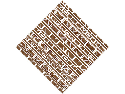 Coffee  Brick Vinyl Wrap Pattern