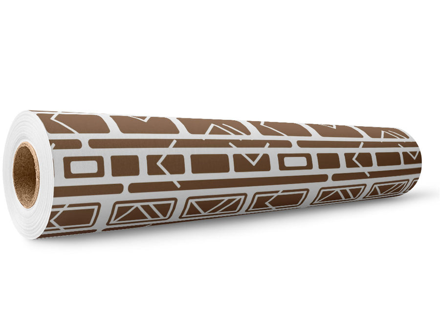 Coffee  Brick Wrap Film Wholesale Roll~Rwraps Series 914 Digitally Printed Vinyl Roll~5