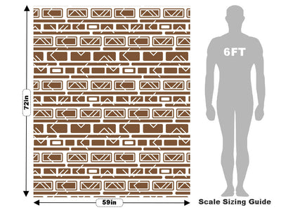 Coffee  Brick Vehicle Wrap Scale~Rwraps Series 914 Coffee  Brick Measurements~2