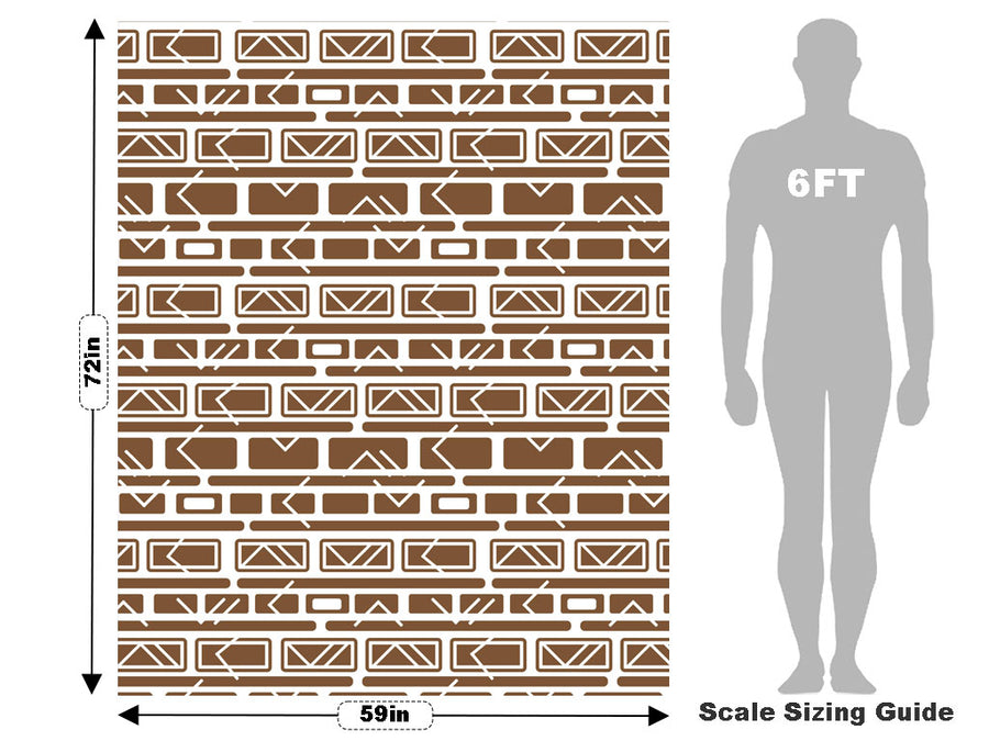 Coffee  Brick Vehicle Wrap Scale~Rwraps Series 914 Coffee  Brick Measurements~2
