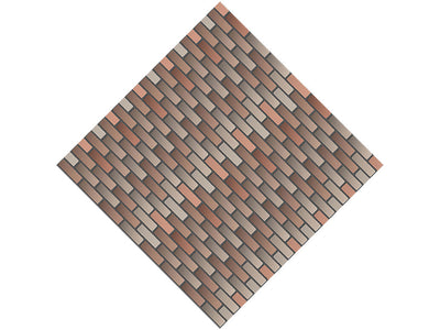 Coffee Brown Brick Vinyl Wrap Pattern