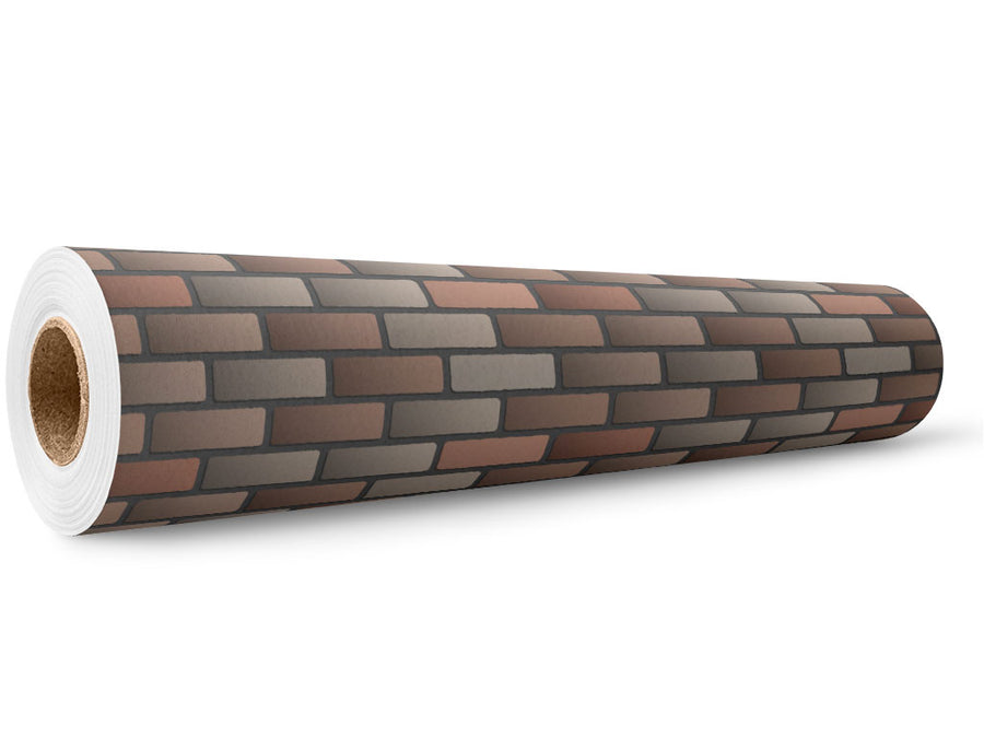 Coffee Brown Brick Wrap Film Wholesale Roll~Rwraps Series 914 Digitally Printed Vinyl Roll~5