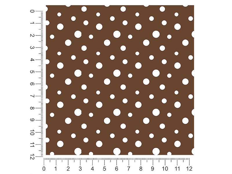 coffee brown polka dot 1ft x 1ft Craft Sheets